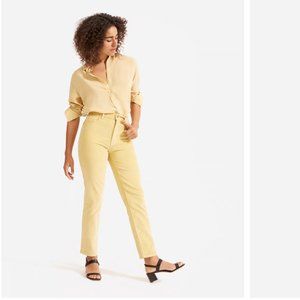 Everlane Baby Cord Cheeky Crop Jeans Women's 29 Yellow 5 Pocket Corduroy Pants